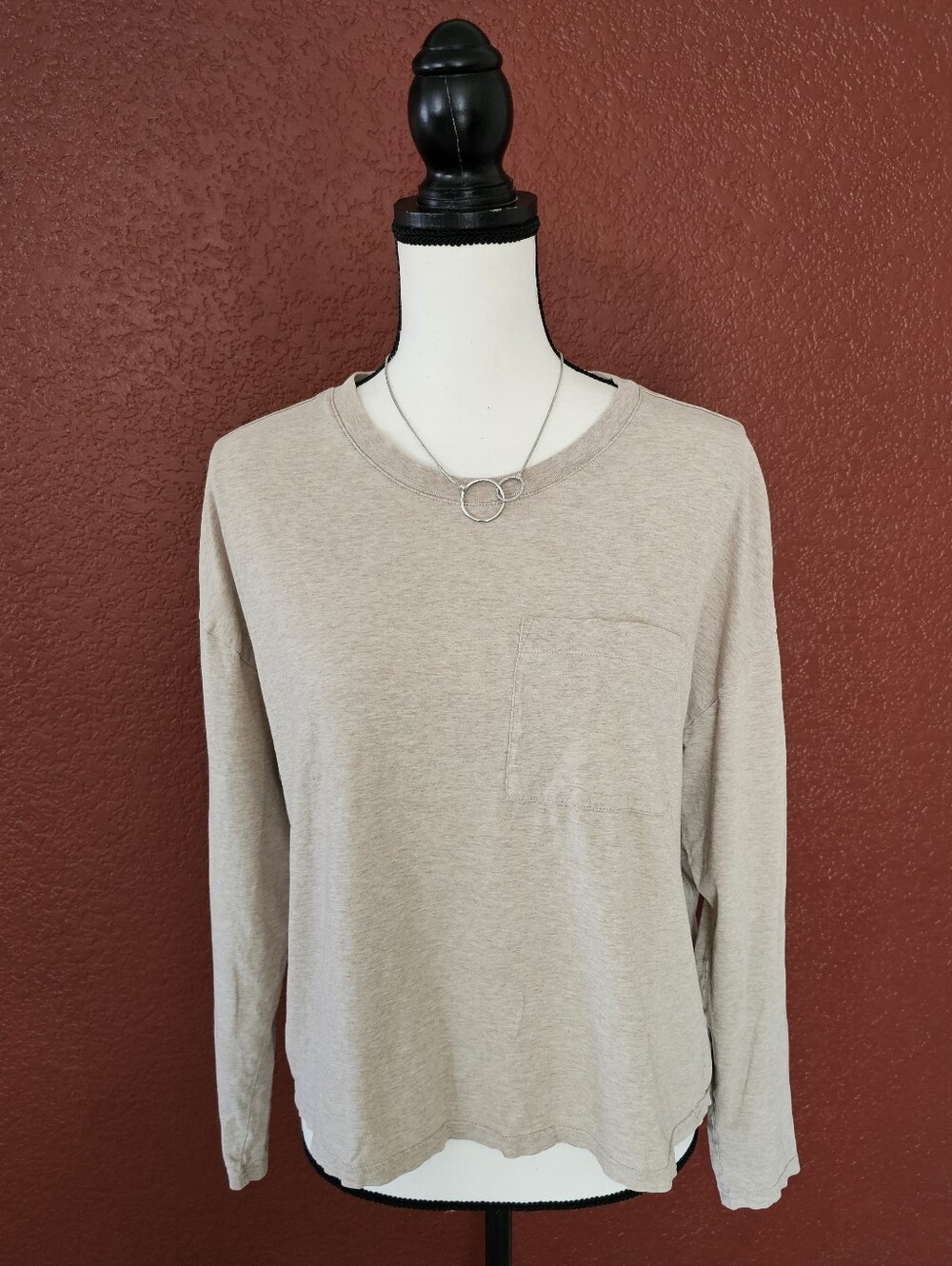 Pact Organic Cotton Tee in Light Taupe